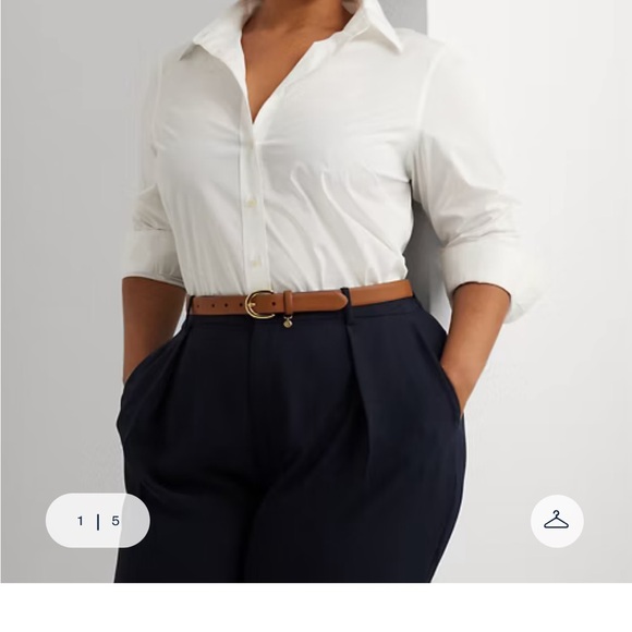 Ralph Lauren White non iron button down shirt 3X EXCELLENT condition worn once - Picture 4 of 8